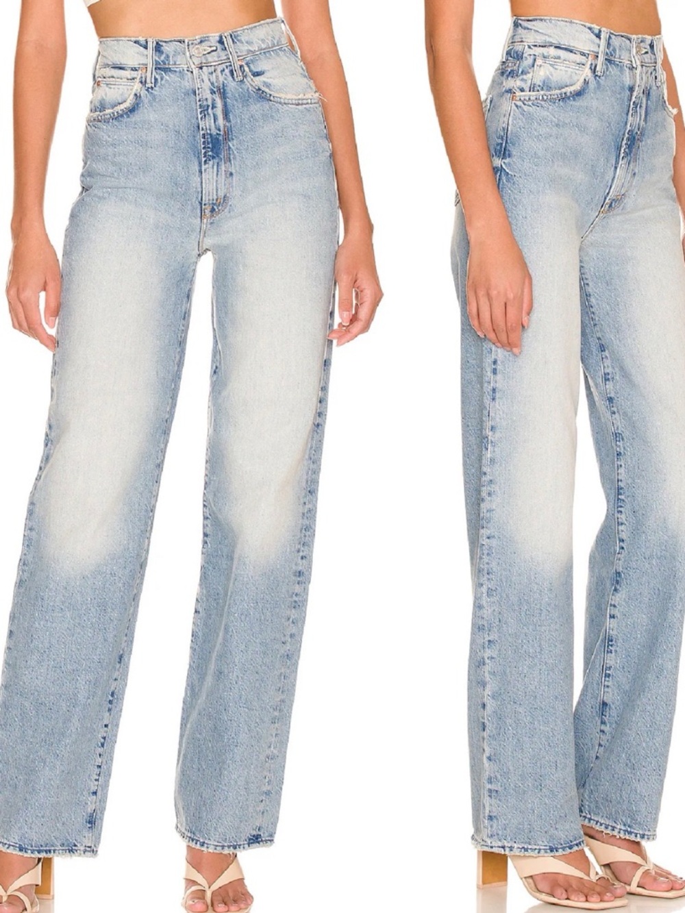 MOTHER SUPERIOR Jeans High-Waisted Tunnel Vision Sneak Other Side Blue Size 28 - Picture 13 of 13